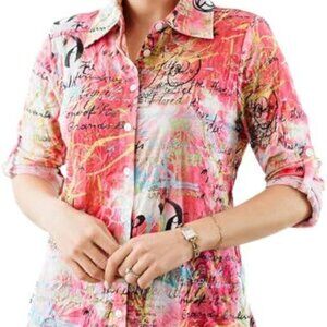 SNOSKINS pink top, Large, like new, long sleeves